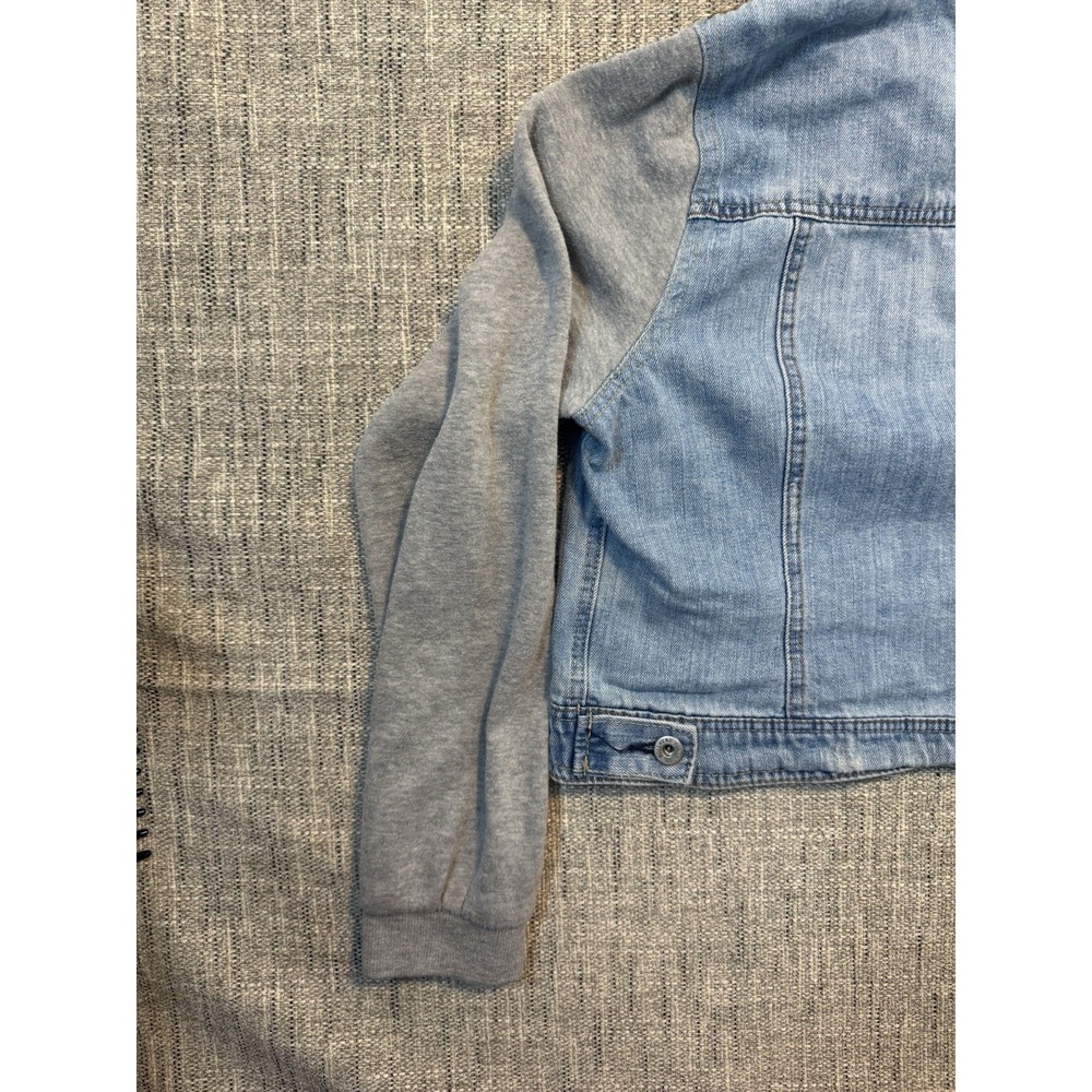 Bullhead Jeans Jacket Removable Hood Sweatshirt Girls Large - Picture 15 of 16